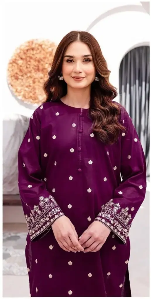 Winter Collection Embroidery Dhanak 2pc   