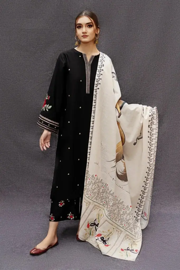 Winter Embroidery Dhanak 3pc 