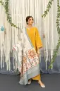 Winter Collection Embroidery Dhanak 3pc   