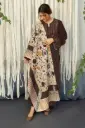 Winter Collection Embroidery Dhanak 3pc   