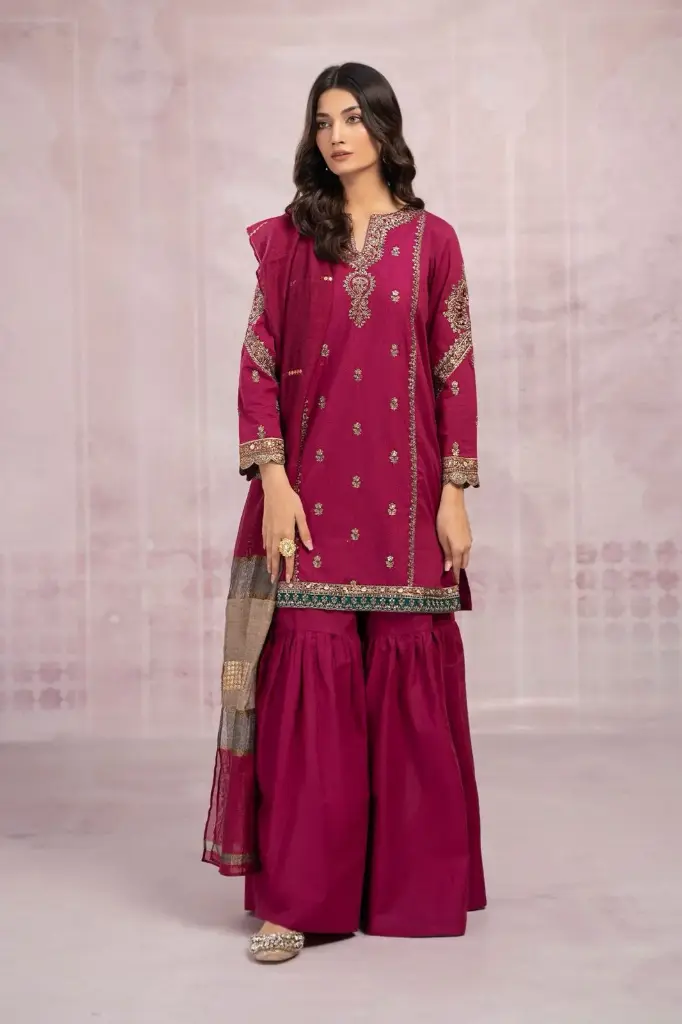 Winter Embroidery Collection Dhanak 3pc 