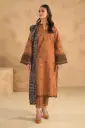Winter Collection Embroidery Dhanak 3pc   