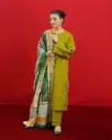 Winter Collection Embroidery Dhanak 3pc   